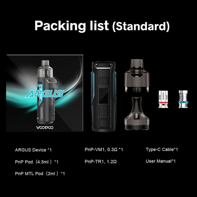 VOOPOO ARGUS pod mod kit - VOOPOO Vape Pod benzínová zeleno-strieborná 8064H77
