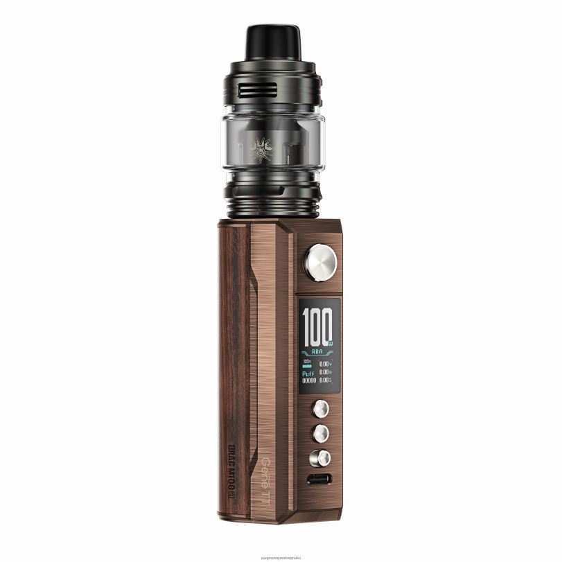 VOOPOO DRAG M100S mod zariadenie - VOOPOO Vape Gene starožitná mosadz a padauk 8064H275