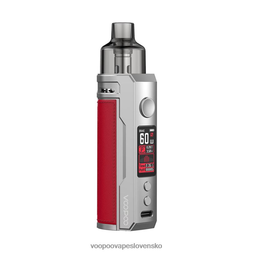 VOOPOO DRAG S pod mod kit - VOOPOO Vape Slovensko strieborná červená 8064H202