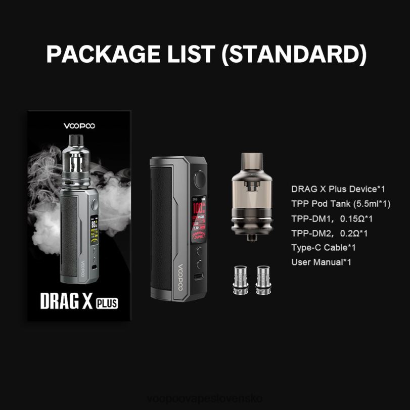 VOOPOO DRAG X PLUS súprava - VOOPOO Vape Drag Slovensko klasický 8064H294