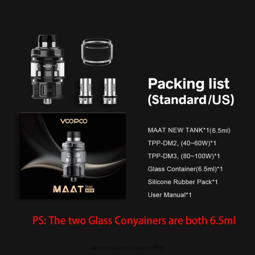 VOOPOO MAAT nádrž nová - VOOPOO Slovensko čierna 8064H511