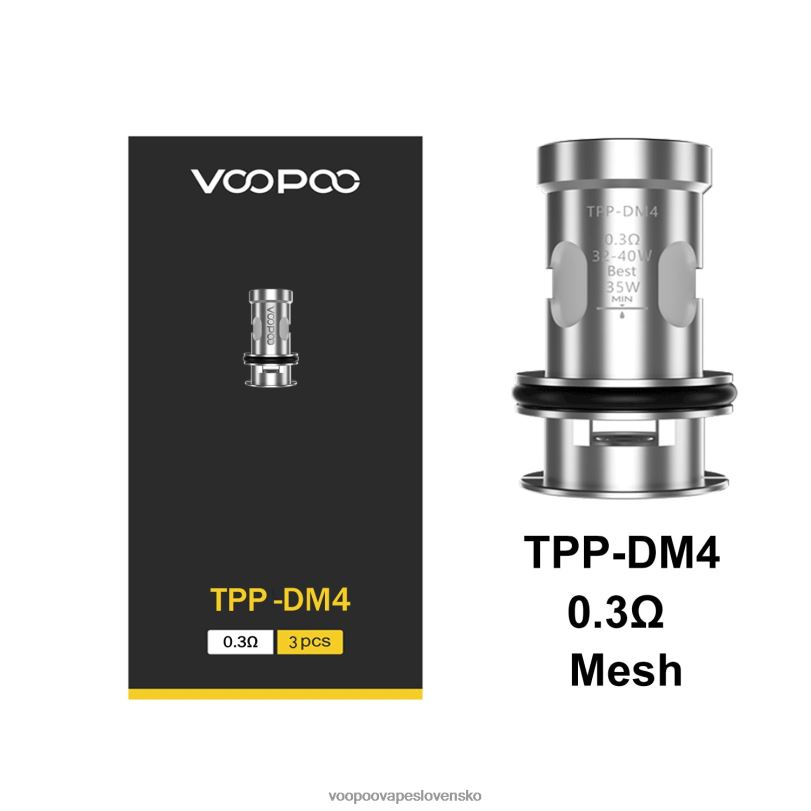 VOOPOO TPP cievky (3ks) - VOOPOO Slovensko tpp-dm4 8064H611