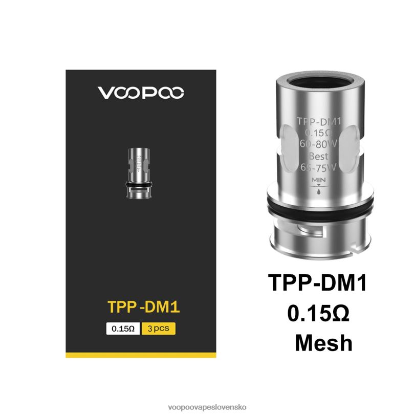 VOOPOO TPP cievky (3ks) - VOOPOO Vape Gene tpp-dm1 8064H585